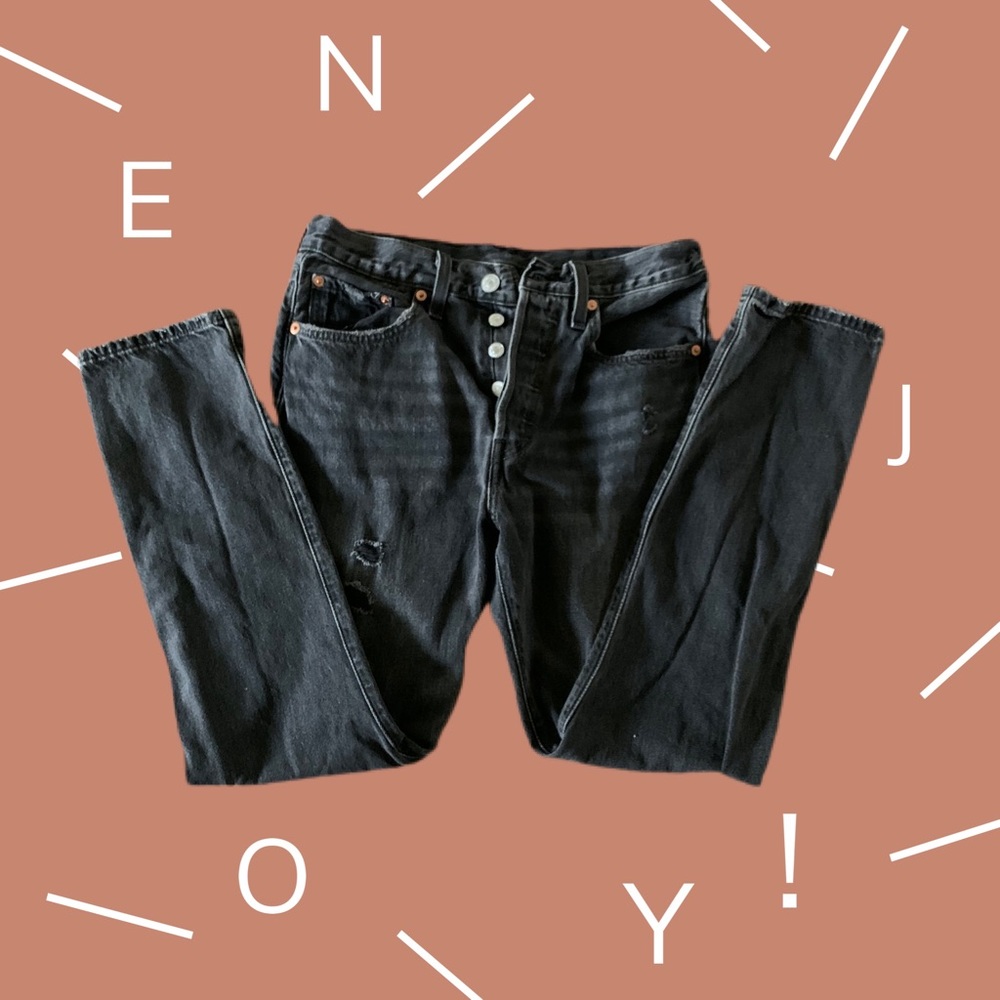 Vintage Black Wash Levi Jeans